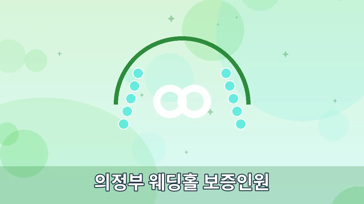 의정부 웨딩홀 보증인원 안내 이미지 1
