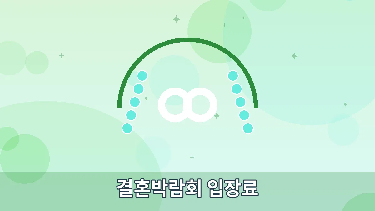 결혼박람회 입장료 안내 이미지 1