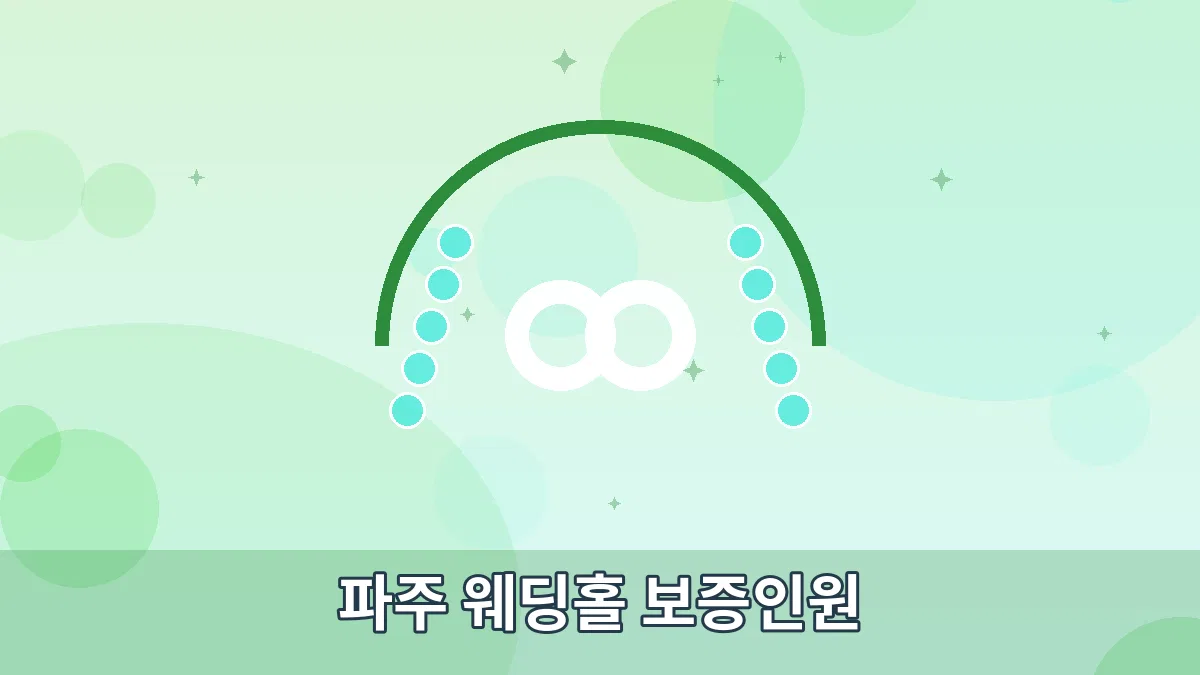 파주 웨딩홀 보증인원 안내 이미지 1