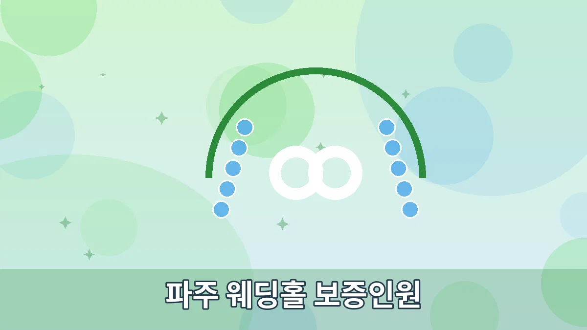 파주 웨딩홀 보증인원 안내 이미지 2